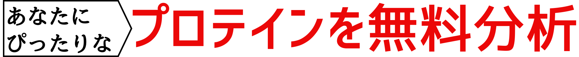 4問でOK!ぴったりなプロテイン